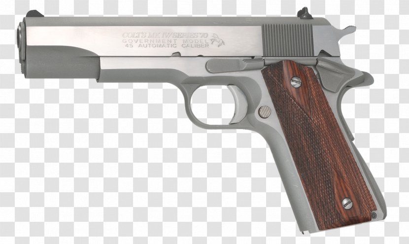 Springfield Armory .45 ACP M1911 Pistol Automatic Colt Colt's Manufacturing Company - Handgun Transparent PNG