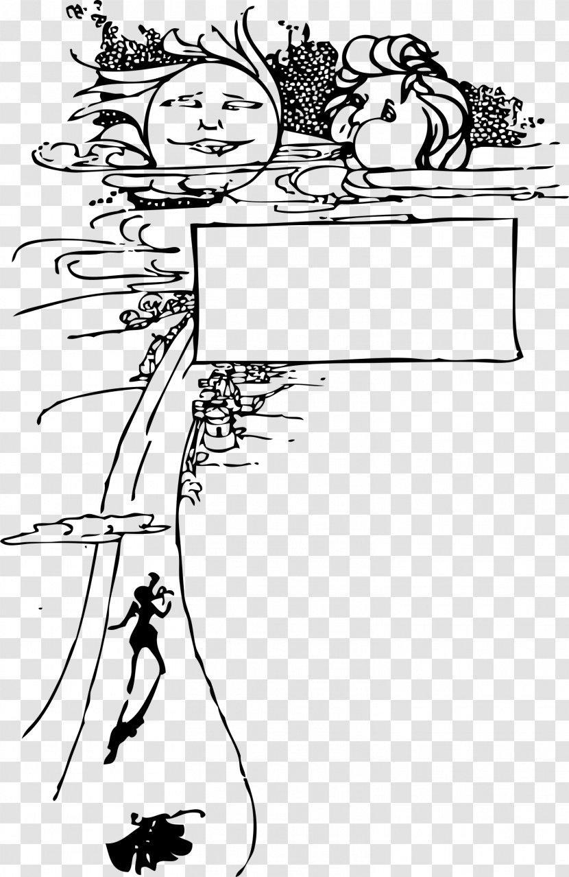 Wind Drawing Clip Art - Frame - Page Title Bar Transparent PNG