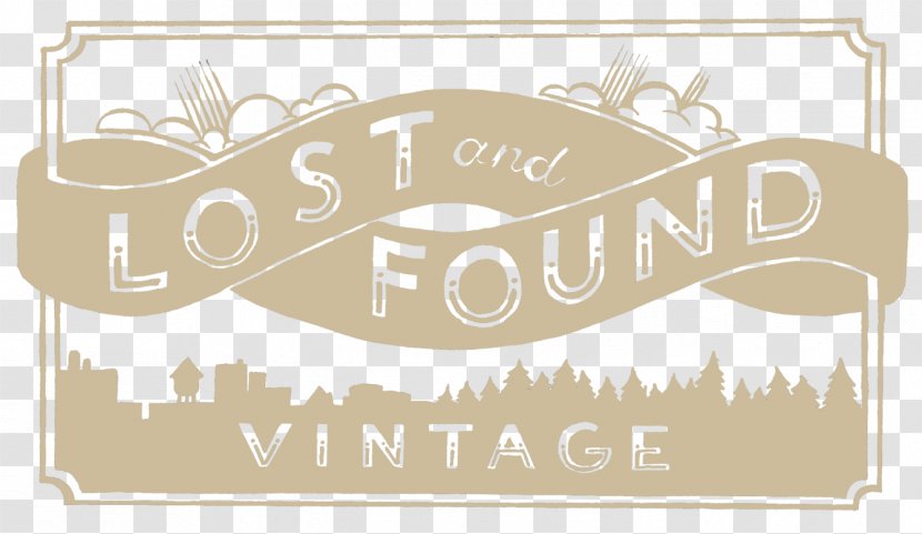 Lost And Found Vintage Logo Paper Label - New Arrivals Transparent PNG