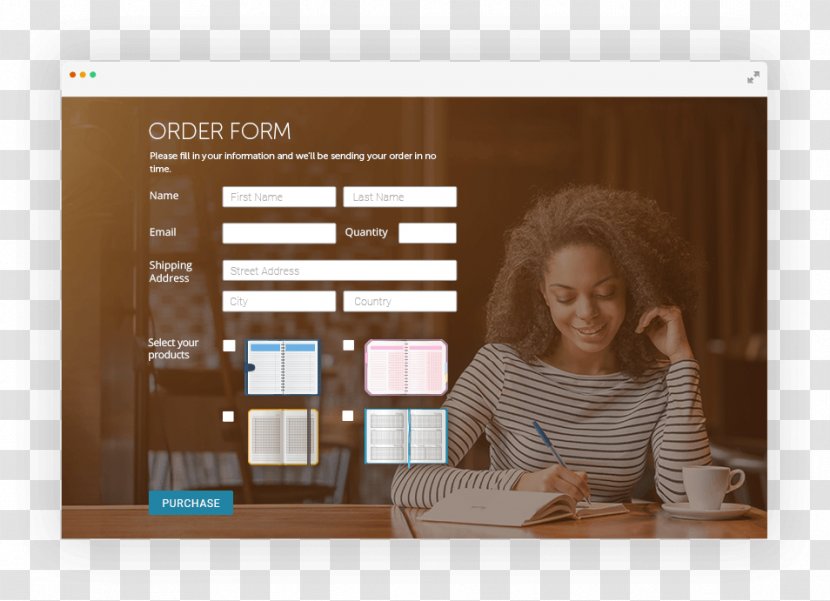 Form Payment Customer Login - Order FOrm Transparent PNG