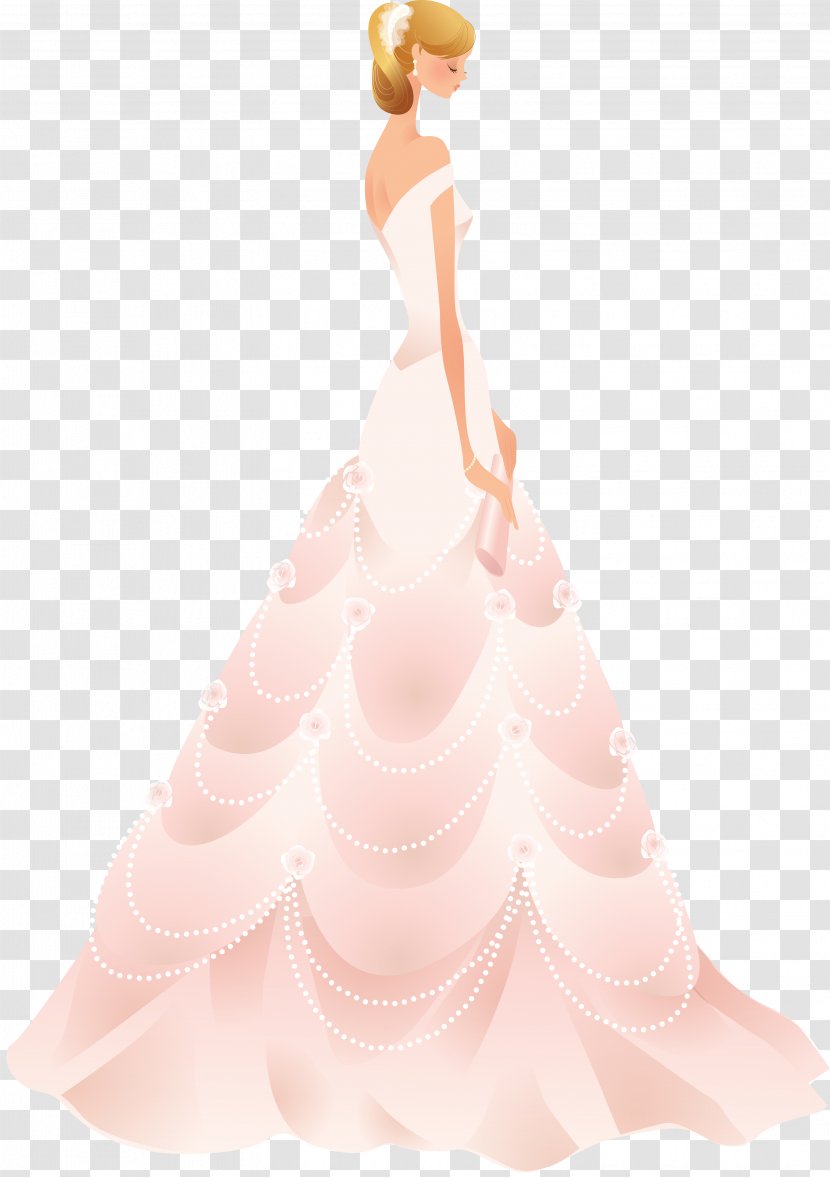Paper Dress Idea Gift - Bride Transparent PNG