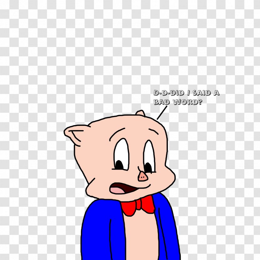 Porky Pig Petunia Animated Cartoon Word - Flower Transparent PNG