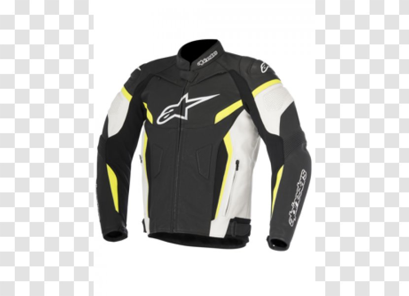 Leather Jacket Alpinestars Motorcycle Clothing - Jersey Transparent PNG