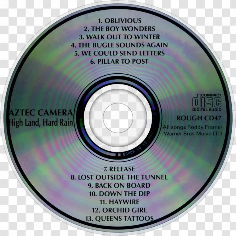 Compact Disc High Land, Hard Rain Album Bad Aztec Camera - Frame - Television Transparent PNG