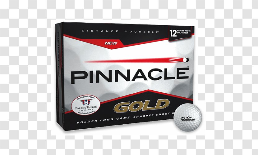 Golf Balls Pinnacle Gold Equipment - Sports Transparent PNG
