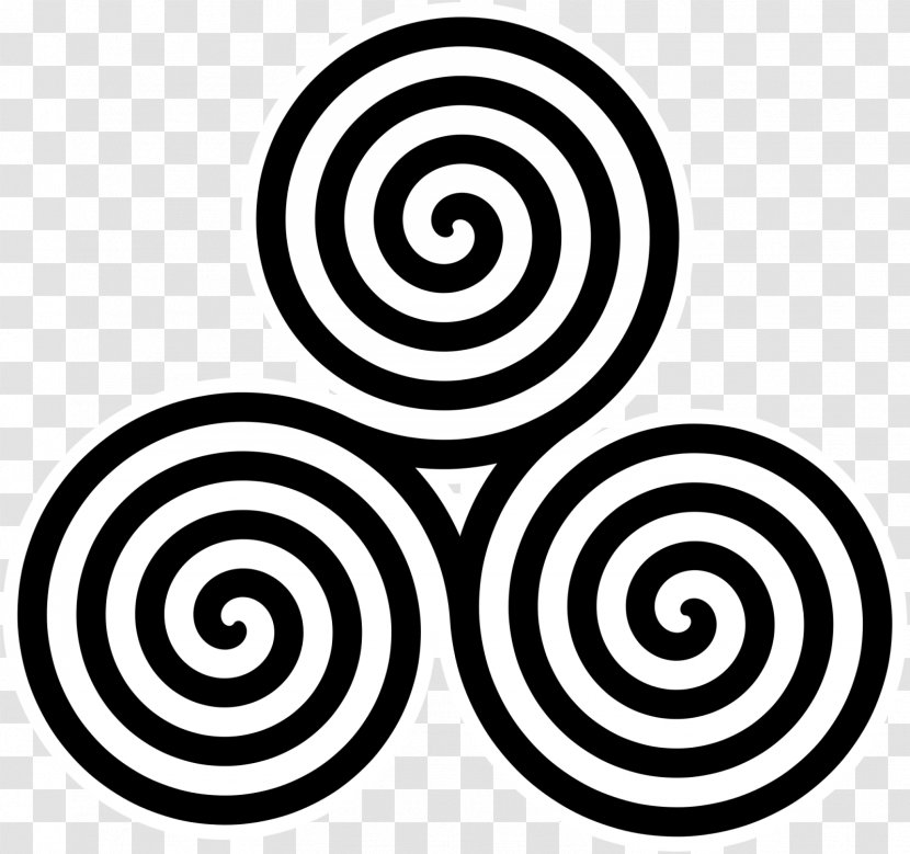 Triskelion Archimedean Spiral Symbol Celts - Lucky Symbols Transparent PNG