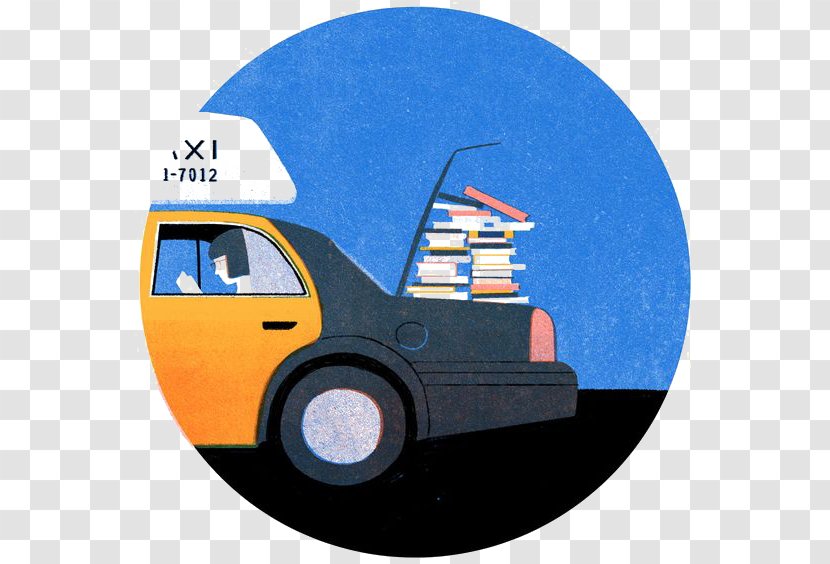 Taxi Illustrator Cartoon Illustration - Behance Transparent PNG