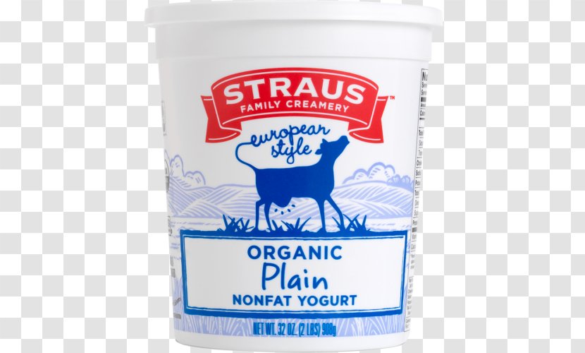 Milk Organic Food Ice Cream Frozen Yogurt Yoghurt - Straus Family Creamery Transparent PNG