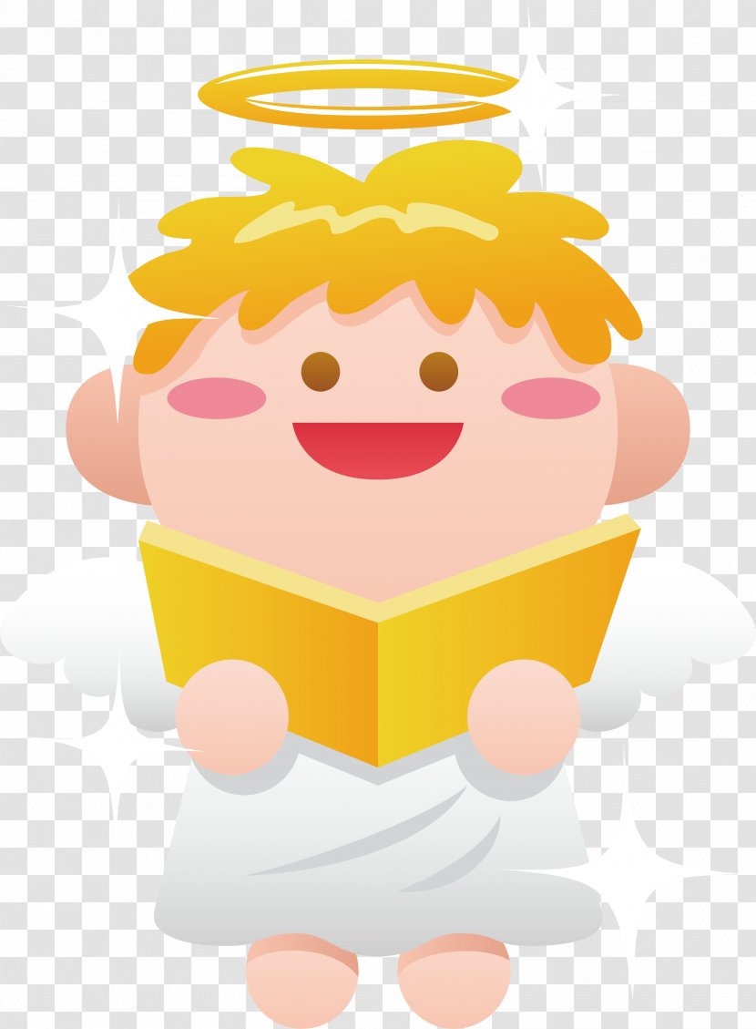 Lovely Angel Clip Art - Fictional Character Transparent PNG