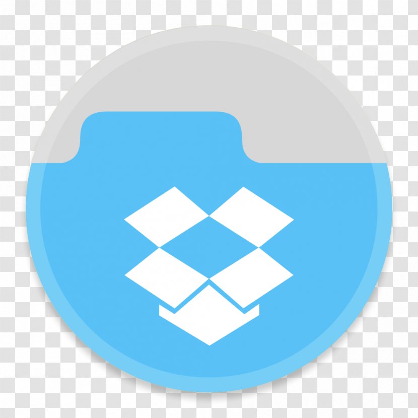 Blue Brand Logo - Cloud Storage - DropBoxFolder Transparent PNG