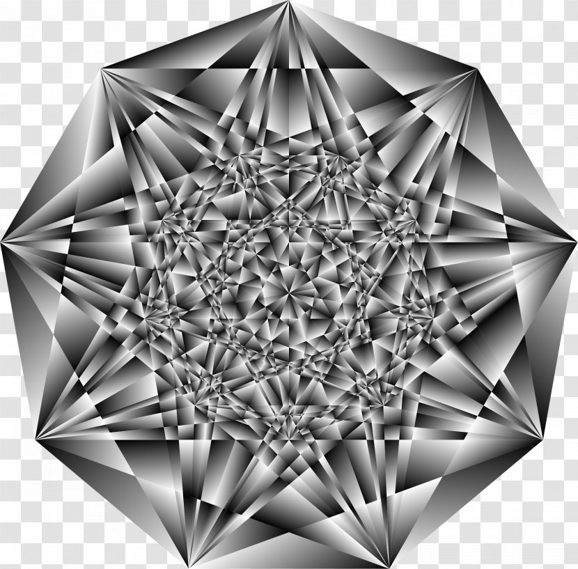 Grayscale Black And White Clip Art - Crystallography - Well Packed Transparent PNG