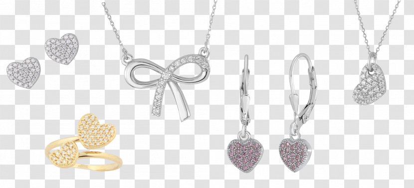 Necklace Earring Charms & Pendants Silver Cubic Zirconia - Pendant Transparent PNG