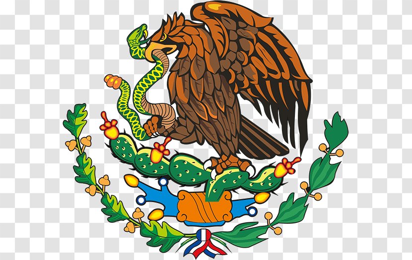 Coat Of Arms Mexico Lake Texcoco Mexican Cuisine Flag - Eagle Transparent PNG