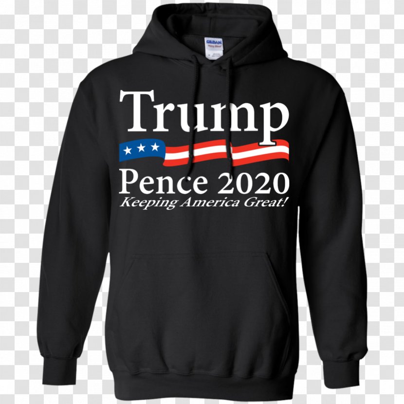 Hoodie Long-sleeved T-shirt Bluza - Gildan Activewear - Trump 2020 Transparent PNG