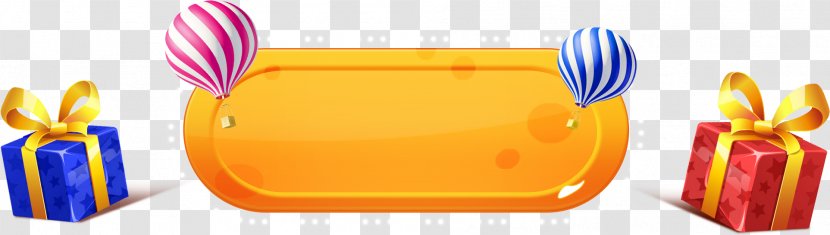 Gift Balloon Button Icon - Software - Orange Tag Transparent PNG