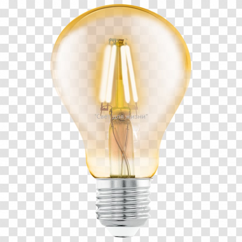 Incandescent Light Bulb LED Lamp Edison Screw Lighting Transparent PNG