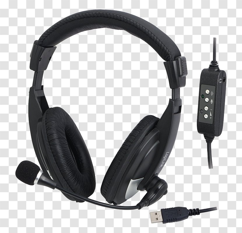 Microphone Headset Headphones USB Computer - Oortje Transparent PNG