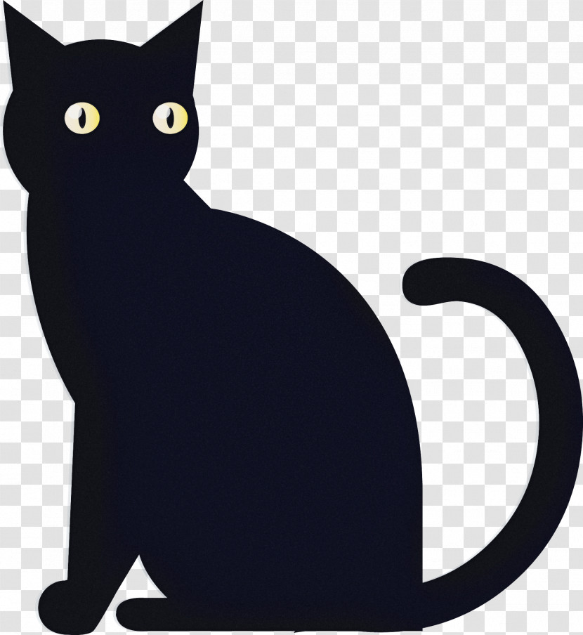 Halloween Black Cats Scaredy Cat Transparent PNG