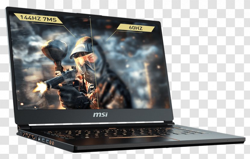 MSI GS65 Stealth THIN-050 15.6 Inch Intel Core I7-8750H 2.2GHz/ 16GB D Laptop - Lcd Bezel Transparent PNG