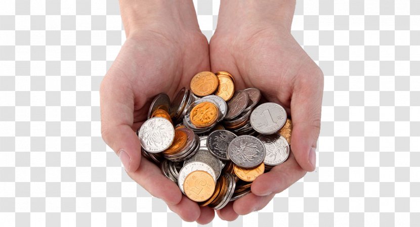 Coin Money - Currency - Hands Holding Coins Image Transparent PNG