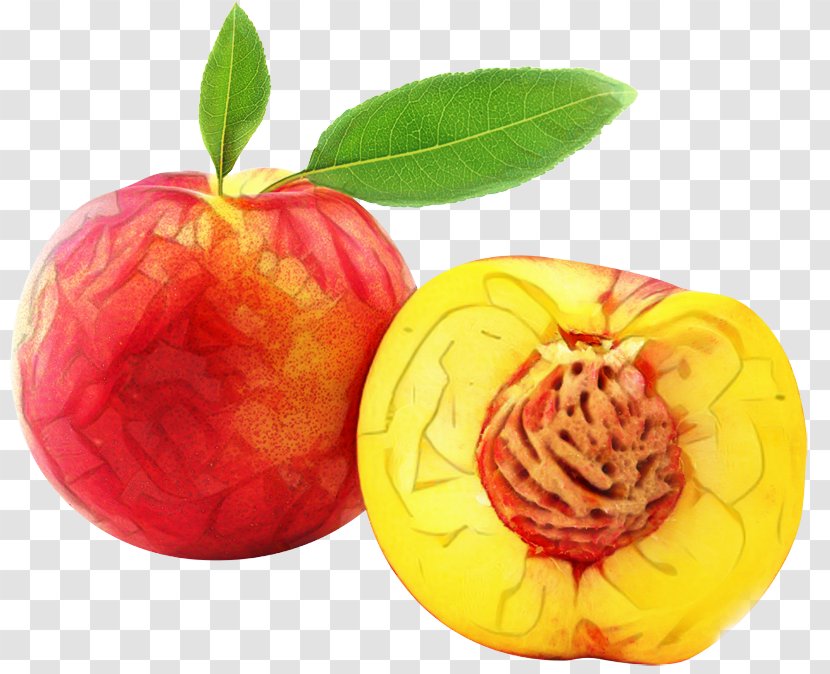 Apple Peach Fruit Food Produce - Plum - Plant Transparent PNG