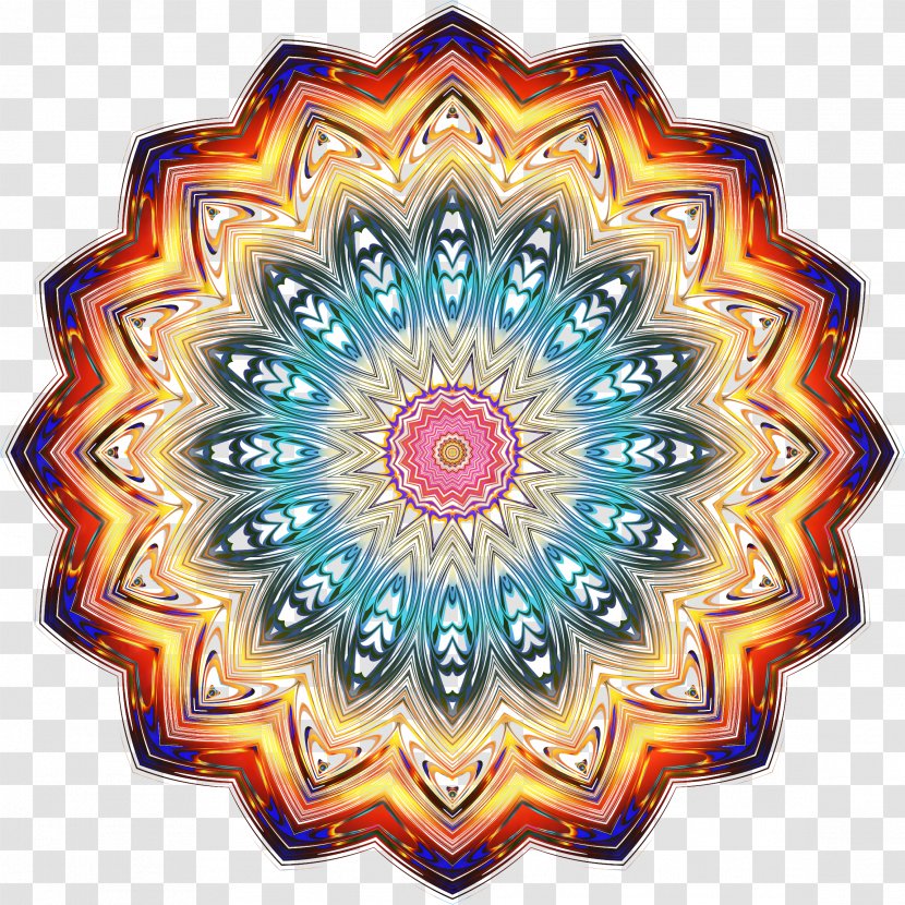 Vector Graphics Mandala Color Clip Art - Symmetry - Line Transparent PNG