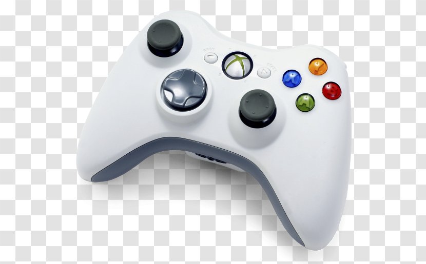 Xbox 360 Controller Black Joystick Video Game - Console Transparent PNG