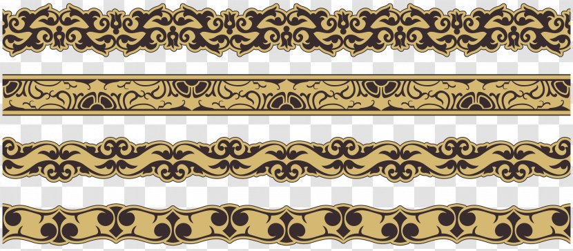 Ornament - Chain - Floral Pattern Collection Vector Transparent PNG