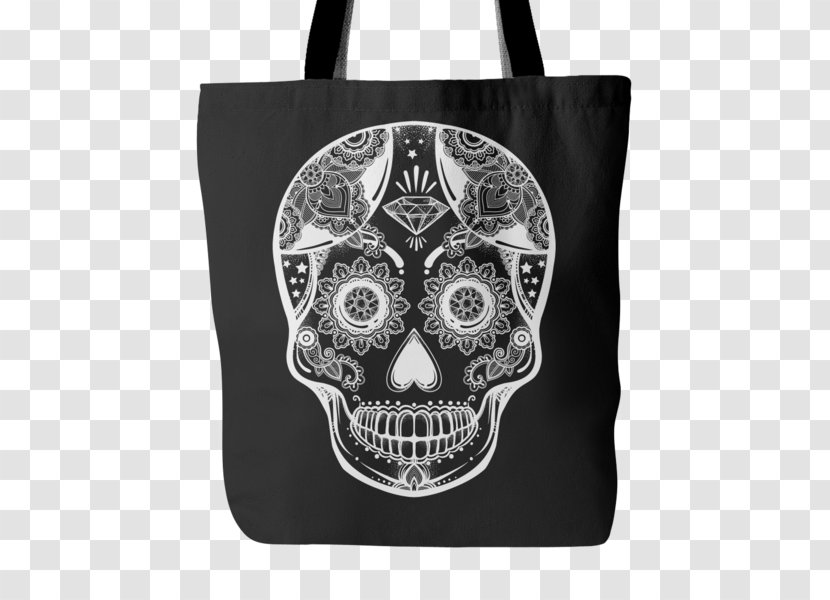 Tote Bag T-shirt Clothing Accessories Skull - Sugar Transparent PNG