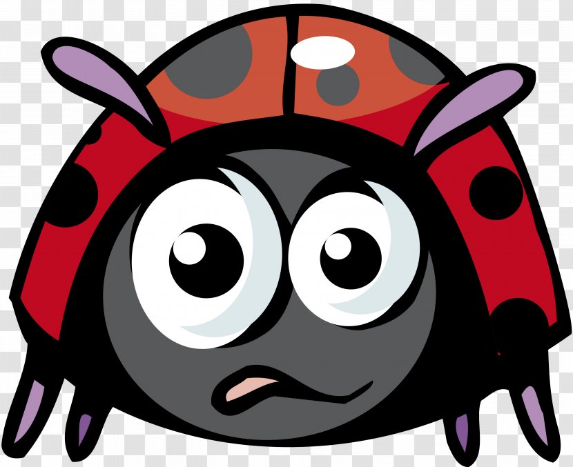 Cartoon Beetle Clip Art - Smile - Ladybug Transparent PNG