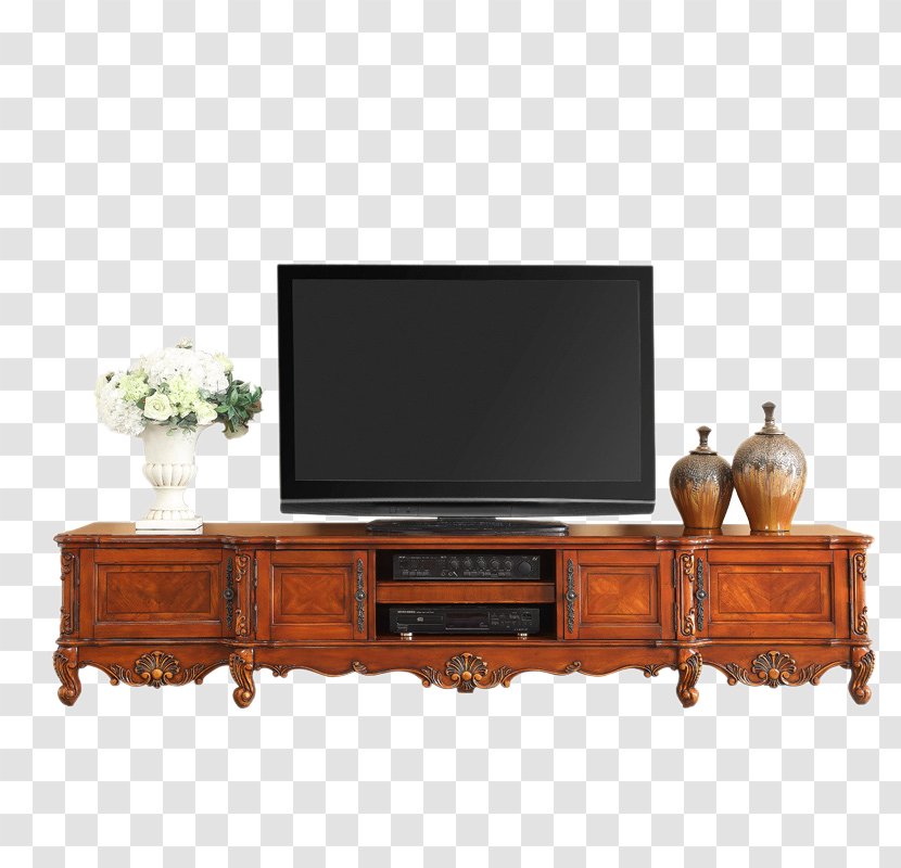 Television Cabinetry Furniture - Cupboard - Retro American Wood TV Cabinet Transparent PNG
