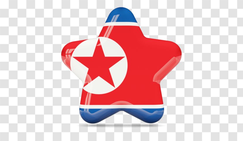 Flag Of North Korea Symbol - Electric Blue Transparent PNG
