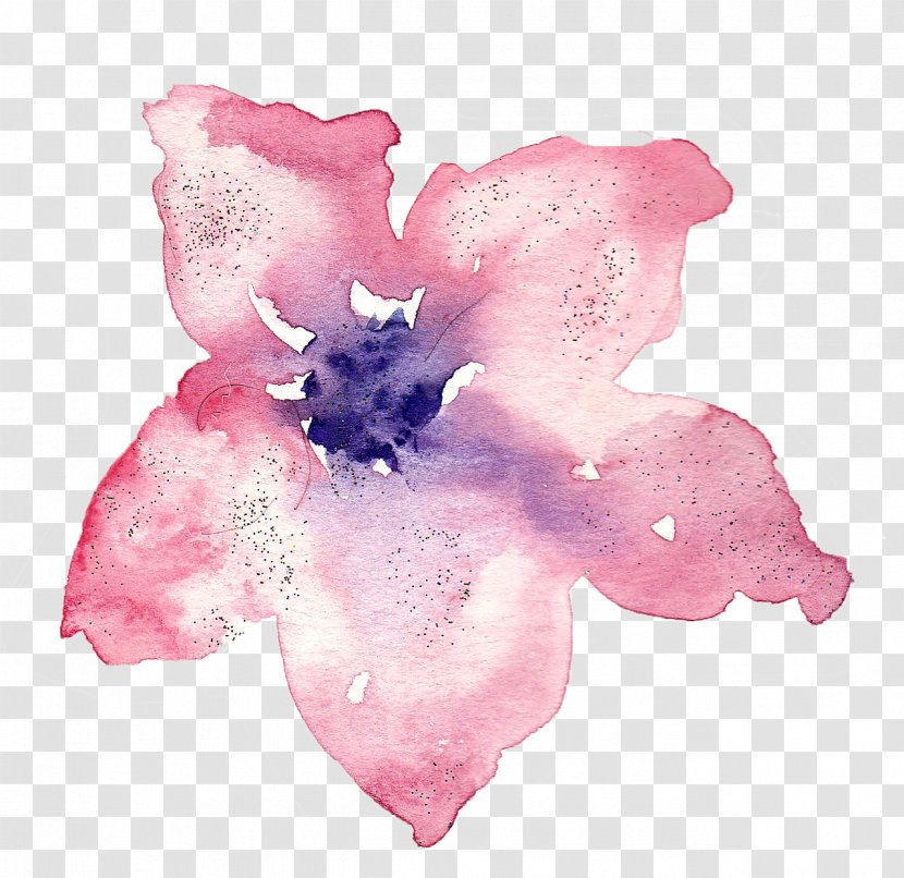 Watercolor Painting Transparent Watercolour Flowers Drawing Hong Kong - Background Transparent PNG