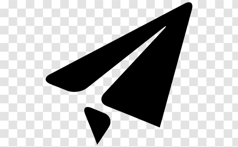 Airplane Paper Plane - Triangle - Submit Button Transparent PNG