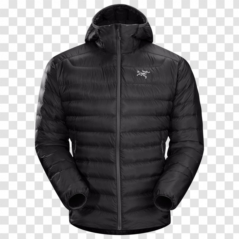 Hoodie Arc'teryx Jacket Down Feather Clothing - Sleeve - Hooded Transparent PNG