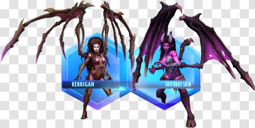 Heroes Of The Storm Succubus Sarah Kerrigan Video Game Muradin Bronzebeard - Purple - Action Toy Figures Transparent PNG