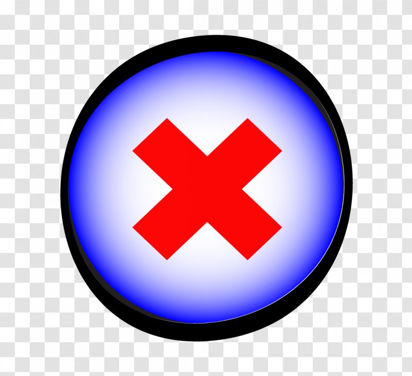 Button Download Icon - Stock Photography - Blue Red Cross Transparent PNG