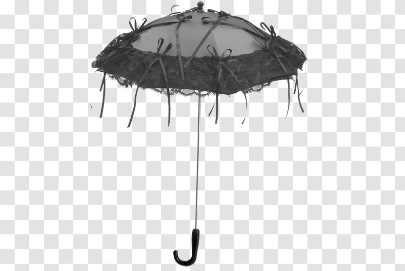 Umbrella Clothing Accessories Gothic Fashion Ombrelle - Victorian Era - Black Transparent PNG