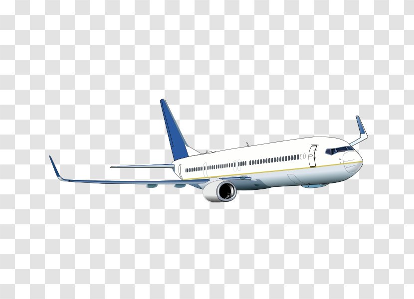 Airplane Boeing 737 Clip Art - Aerospace Engineering - Vector Aircraft Material Transparent PNG