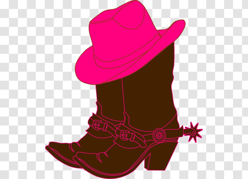 Cowboy Boot Hat Clip Art - Scalable Vector Graphics - Western Cowgirl Cliparts Transparent PNG