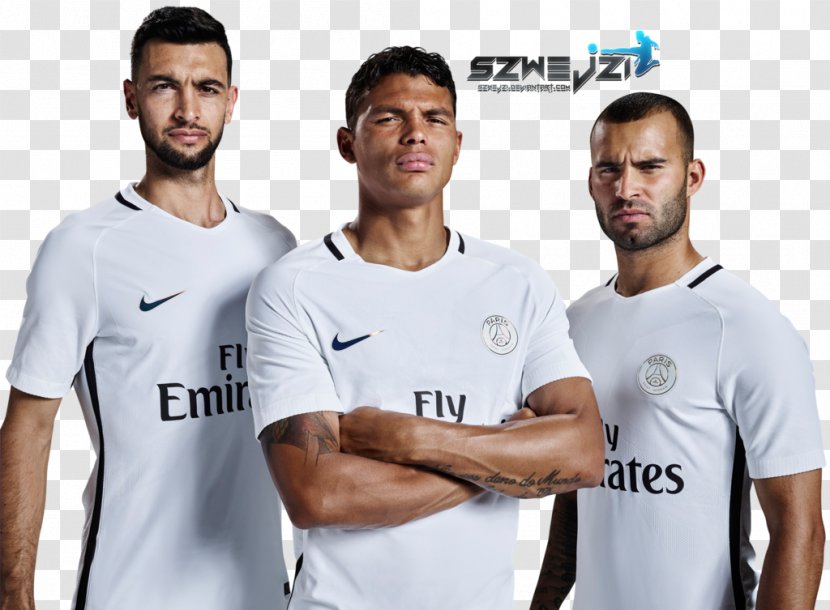 Thiago Silva Jesé Paris Saint-Germain F.C. T-shirt Football - Shoulder Transparent PNG
