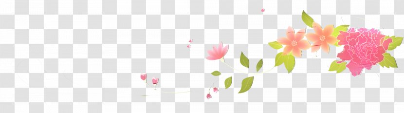 Pink Flower Cartoon - Floral Design - Logo Wildflower Transparent PNG