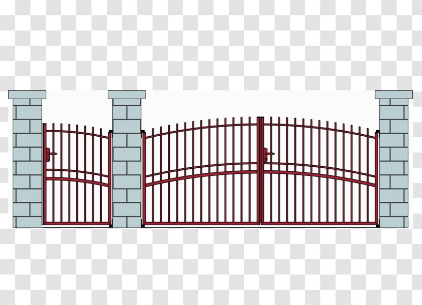Fence Facade Baluster Product Design - Driveway Gates Transparent PNG