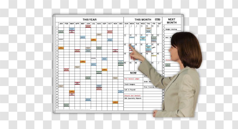 Dry-Erase Boards Personal Organizer Calendar Magnatag Planning - Month - Craft Magnets Transparent PNG