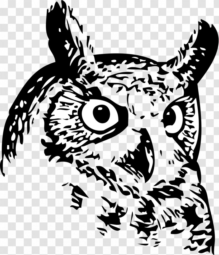 Great Horned Owl Bird Snowy Clip Art - Barred - Owls Transparent PNG