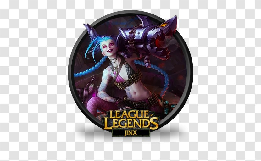 League Of Legends Minecraft Jinx Video Game Riot Games - Purple Transparent PNG