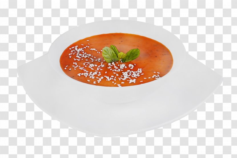 Food Dish Gazpacho Soup Cuisine - Plate - Tomato Potage Transparent PNG