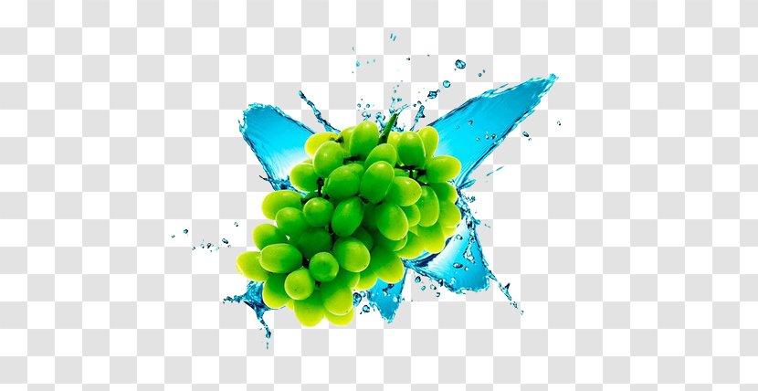 Grape Gratis Download - Green - Grapes And Spray Transparent PNG