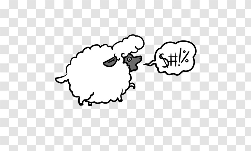 Drawing White Carnivora Line Art Clip - Finger - Sheep Transparent PNG