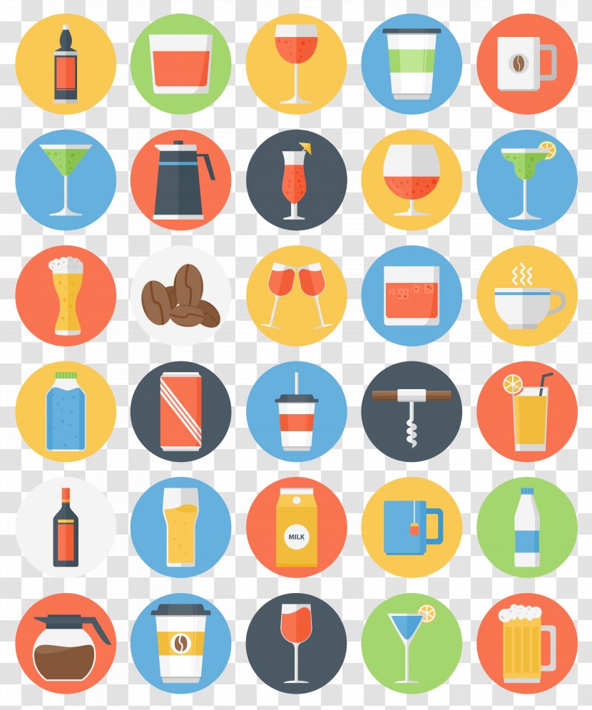 Flat Design Icon - Technology - Glass Bottle Vector Icons Transparent PNG